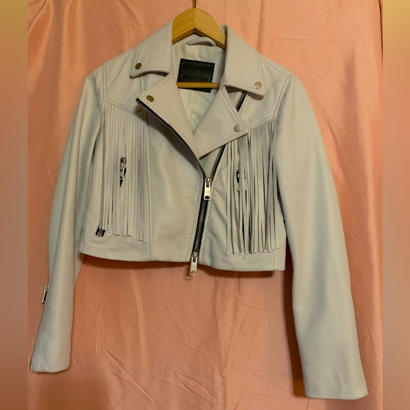 All saints leather jacket